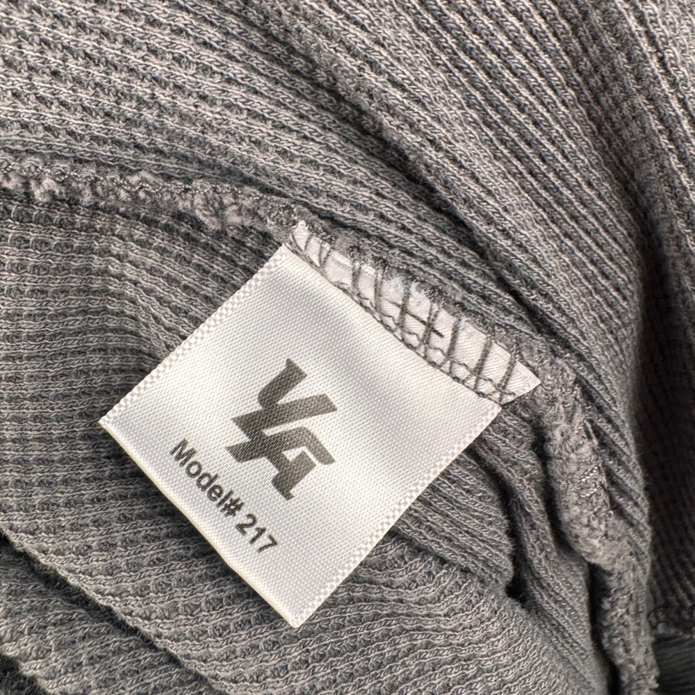 YoungLA Joggers Mens Large Brown Gray Cargo Waffle Knit Thermal 217 Lounge Pants - Picture 4 of 10